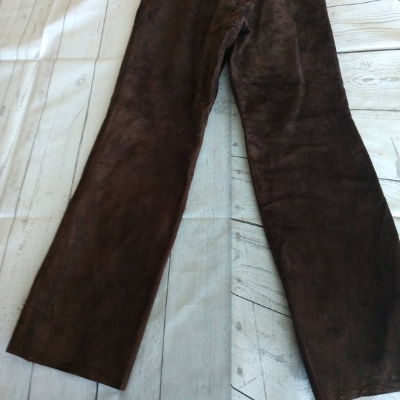 INC Brown Suede Pants (Petite) - Picture 6 of 8